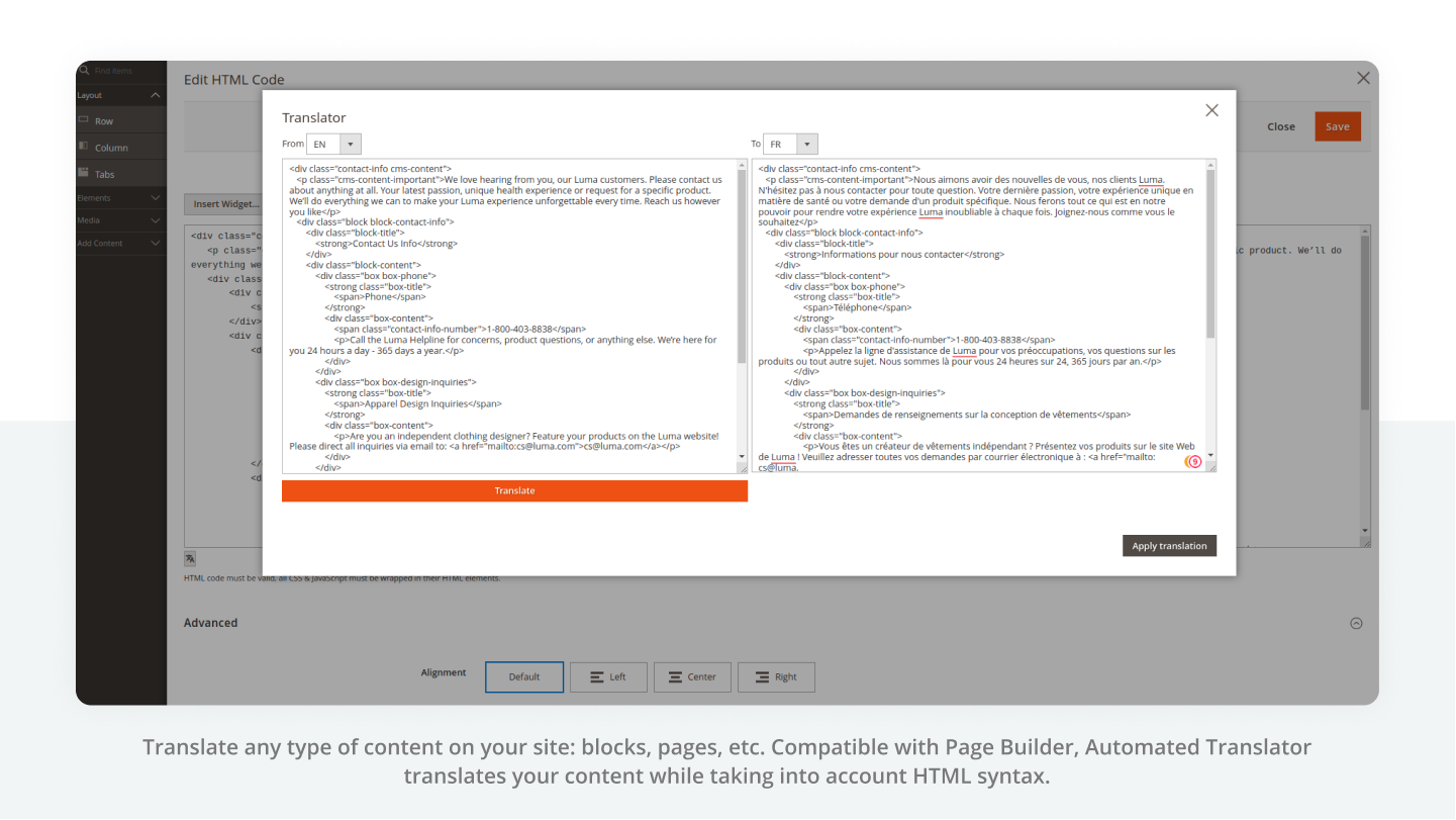 Page Builder Compatibility