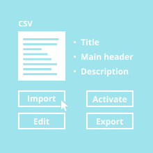 SEO - Page Title and Metadata CSV Importer for Magento 2