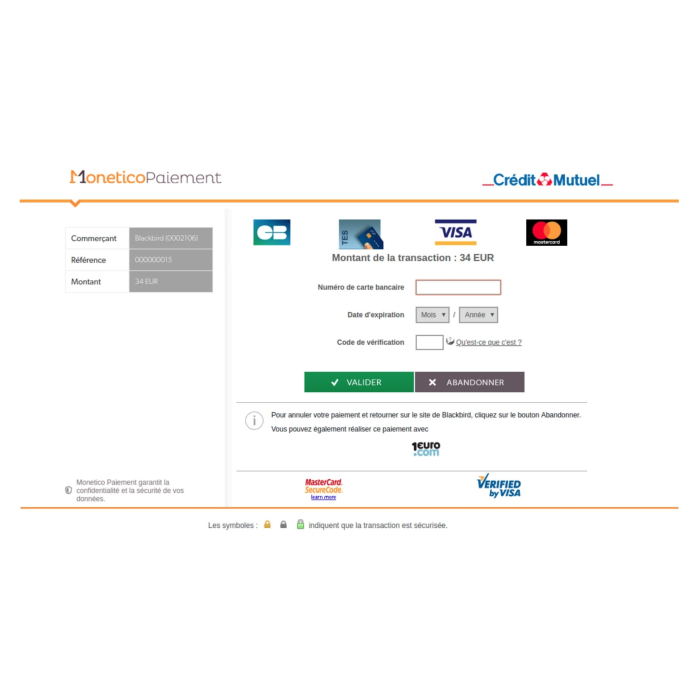 Paiement page 