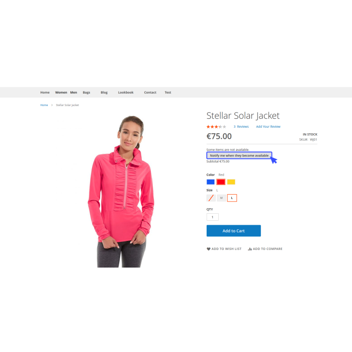 Give your visitors the possibility to create an alert for any type of product out of stock Give your visitors the possibility to create an alert for any type of product out of stock