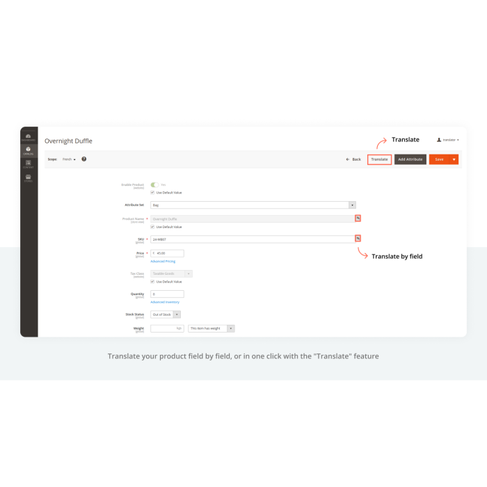 Product translate Product translate