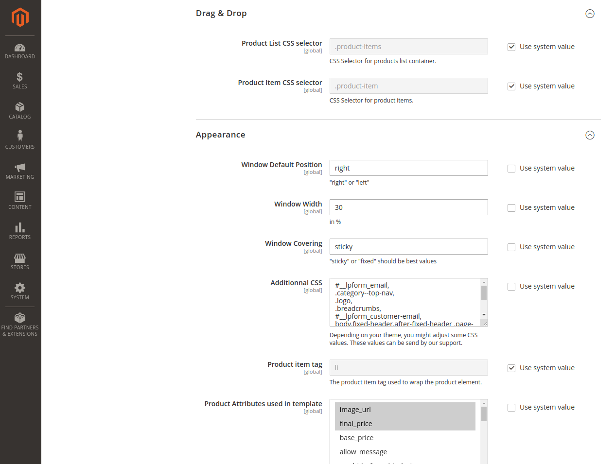 drag-and-drop-configuration-front-end-visual-merchandiser-extension-blackbird